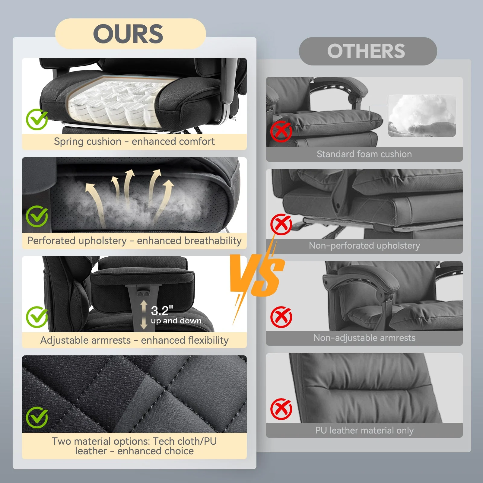 Dowinx Fabric Sofa Chair LS-66BG1B01 Black - Image 7